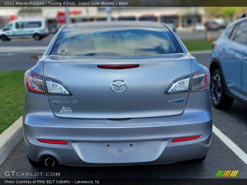Liquid Silver Metallic / Black 2012 Mazda MAZDA3 i Touring 4 Door