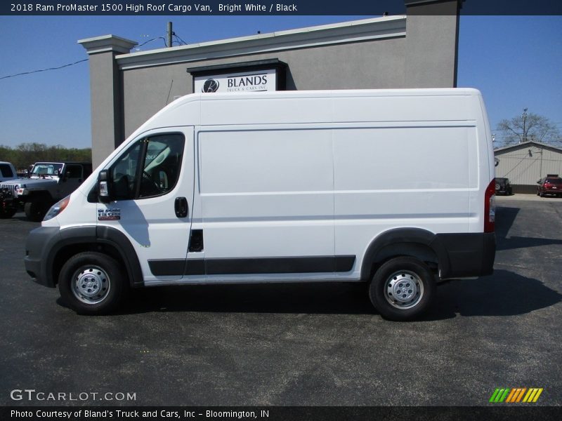 Bright White / Black 2018 Ram ProMaster 1500 High Roof Cargo Van