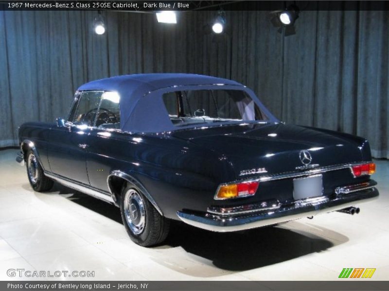 Dark Blue / Blue 1967 Mercedes-Benz S Class 250SE Cabriolet