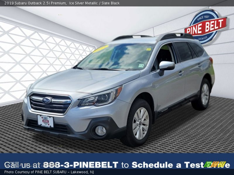 Ice Silver Metallic / Slate Black 2019 Subaru Outback 2.5i Premium
