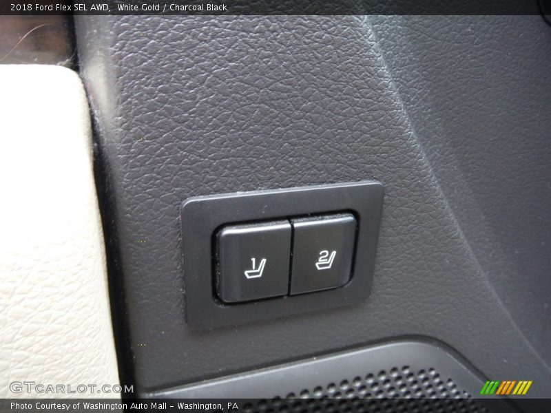 White Gold / Charcoal Black 2018 Ford Flex SEL AWD