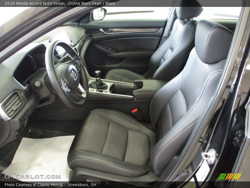 Front Seat of 2019 Accord Sport Sedan