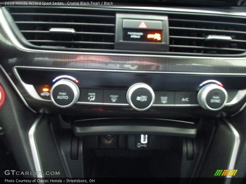 Crystal Black Pearl / Black 2019 Honda Accord Sport Sedan