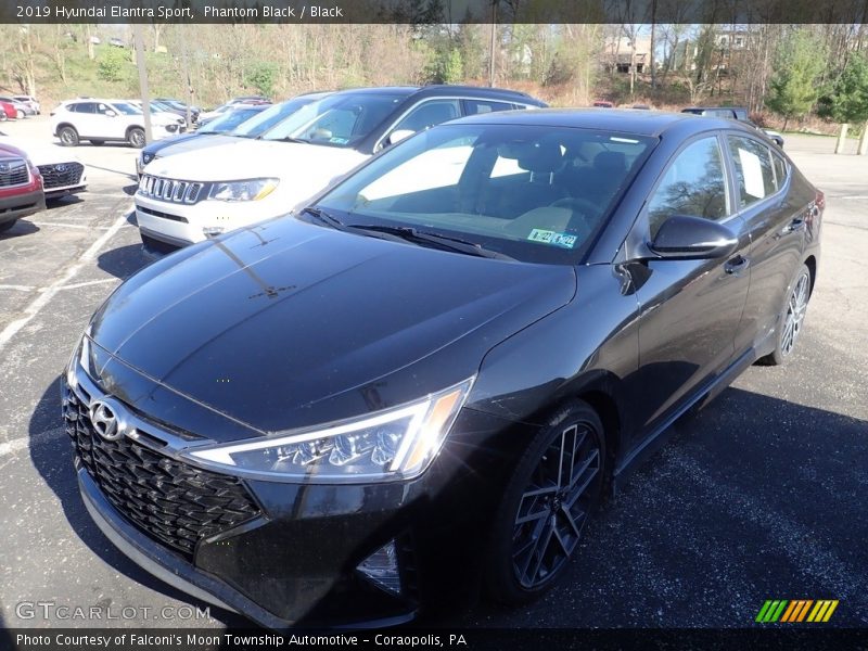 Phantom Black / Black 2019 Hyundai Elantra Sport