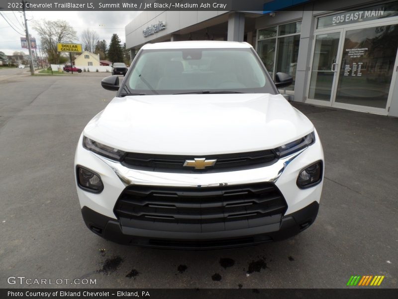 Summit White / Jet Black/­Medium Ash Gray 2022 Chevrolet TrailBlazer LS