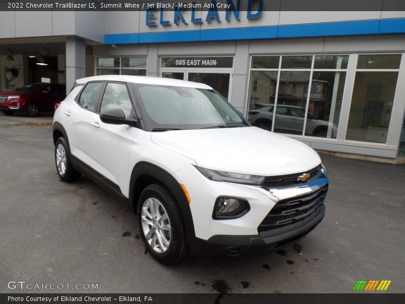 Summit White / Jet Black/­Medium Ash Gray 2022 Chevrolet TrailBlazer LS