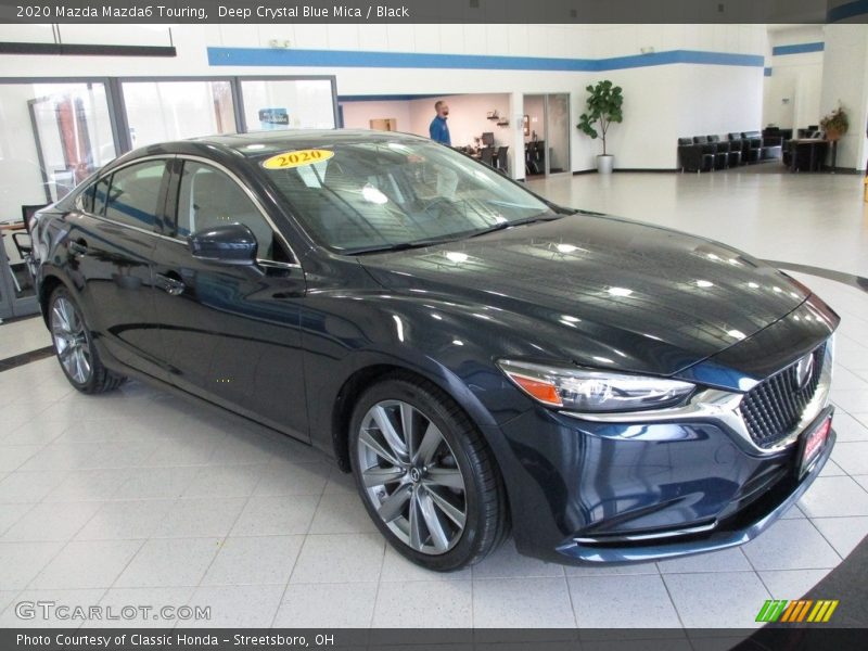 Deep Crystal Blue Mica / Black 2020 Mazda Mazda6 Touring