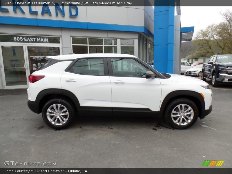 Summit White / Jet Black/­Medium Ash Gray 2022 Chevrolet TrailBlazer LS