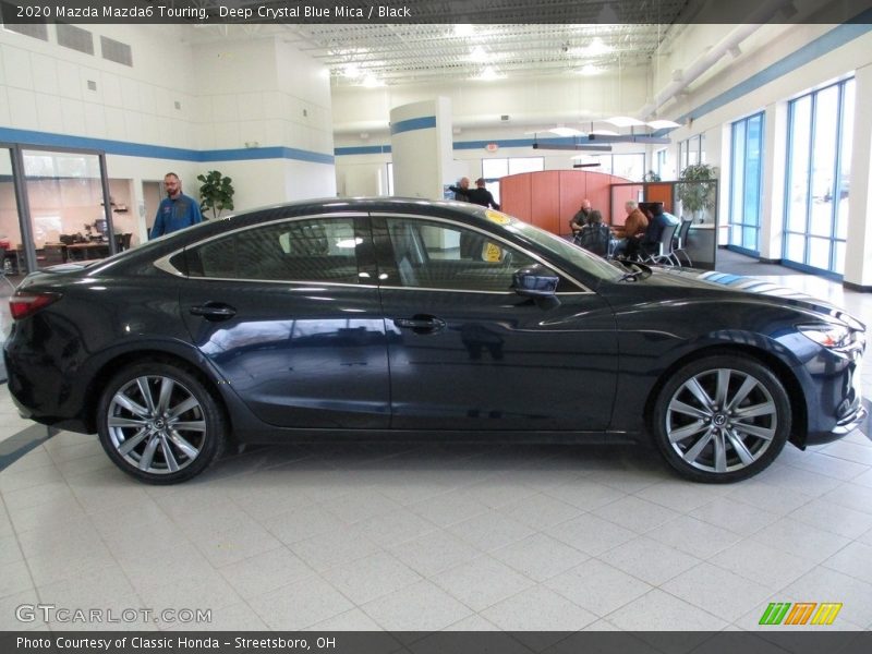 Deep Crystal Blue Mica / Black 2020 Mazda Mazda6 Touring