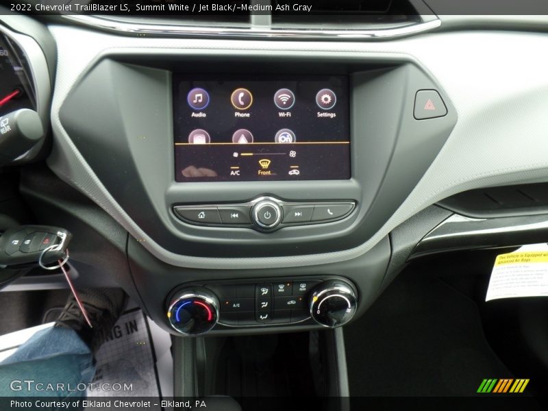 Summit White / Jet Black/­Medium Ash Gray 2022 Chevrolet TrailBlazer LS