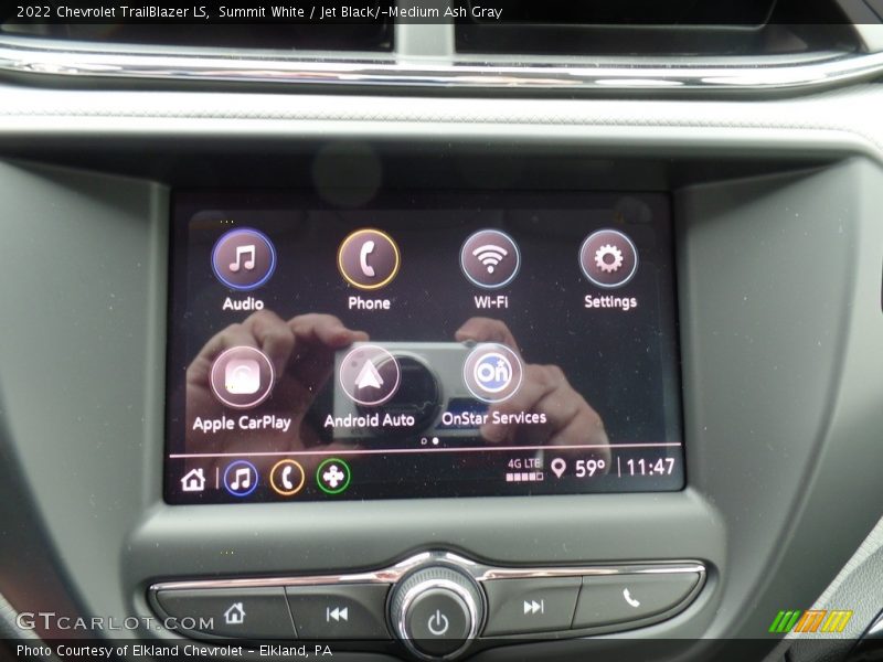 Summit White / Jet Black/­Medium Ash Gray 2022 Chevrolet TrailBlazer LS