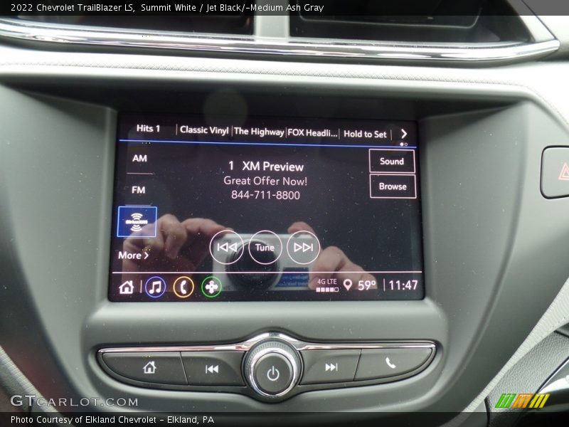 Summit White / Jet Black/­Medium Ash Gray 2022 Chevrolet TrailBlazer LS