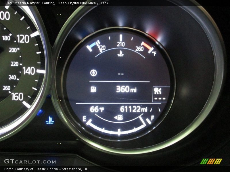 Deep Crystal Blue Mica / Black 2020 Mazda Mazda6 Touring