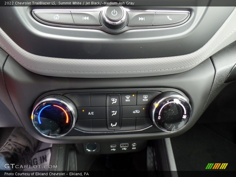 Summit White / Jet Black/­Medium Ash Gray 2022 Chevrolet TrailBlazer LS