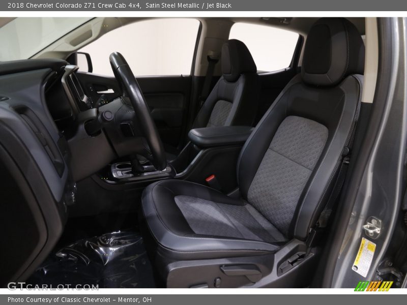 Satin Steel Metallic / Jet Black 2018 Chevrolet Colorado Z71 Crew Cab 4x4