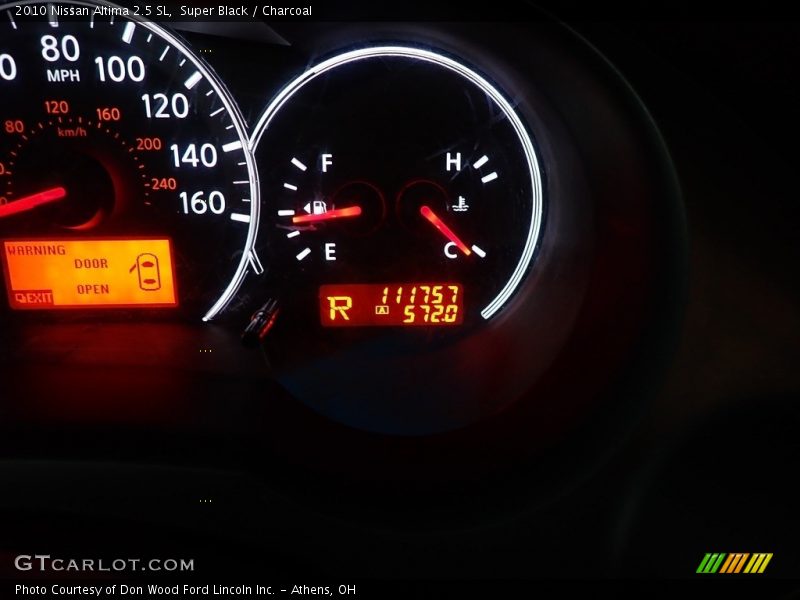 Super Black / Charcoal 2010 Nissan Altima 2.5 SL