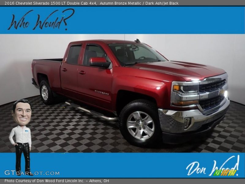 Autumn Bronze Metallic / Dark Ash/Jet Black 2016 Chevrolet Silverado 1500 LT Double Cab 4x4