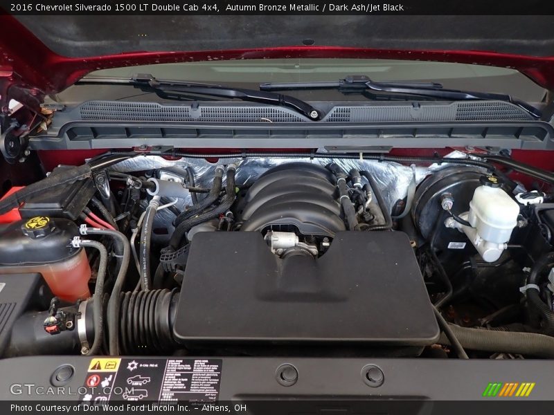 Autumn Bronze Metallic / Dark Ash/Jet Black 2016 Chevrolet Silverado 1500 LT Double Cab 4x4