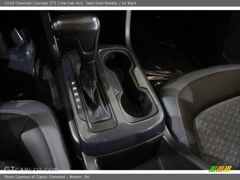 Satin Steel Metallic / Jet Black 2018 Chevrolet Colorado Z71 Crew Cab 4x4