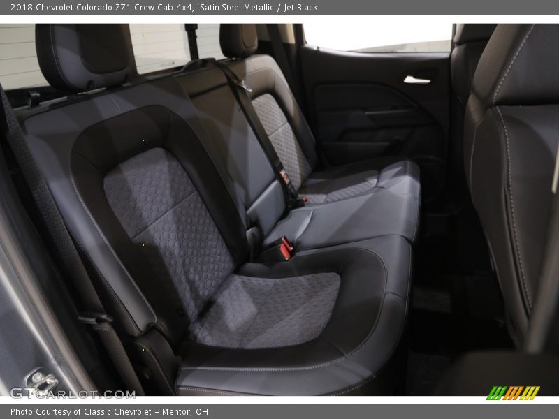 Satin Steel Metallic / Jet Black 2018 Chevrolet Colorado Z71 Crew Cab 4x4