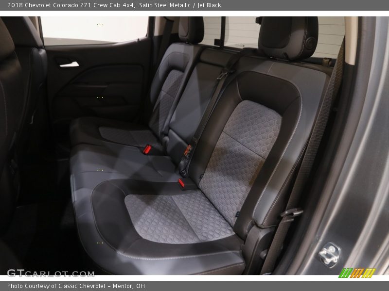 Satin Steel Metallic / Jet Black 2018 Chevrolet Colorado Z71 Crew Cab 4x4