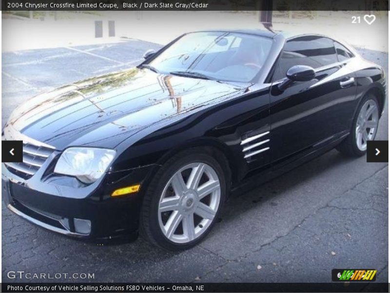 Black / Dark Slate Gray/Cedar 2004 Chrysler Crossfire Limited Coupe