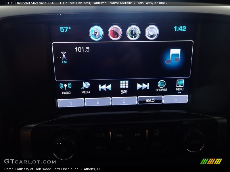 Autumn Bronze Metallic / Dark Ash/Jet Black 2016 Chevrolet Silverado 1500 LT Double Cab 4x4