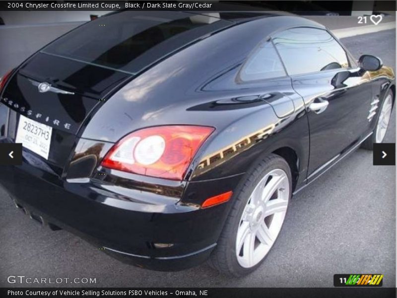 Black / Dark Slate Gray/Cedar 2004 Chrysler Crossfire Limited Coupe