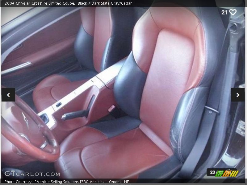 Front Seat of 2004 Crossfire Limited Coupe