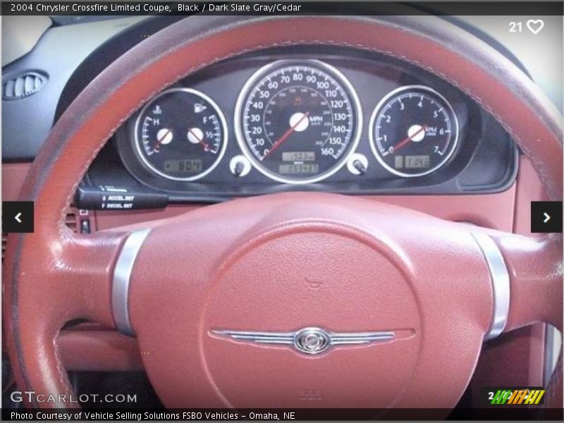 Black / Dark Slate Gray/Cedar 2004 Chrysler Crossfire Limited Coupe