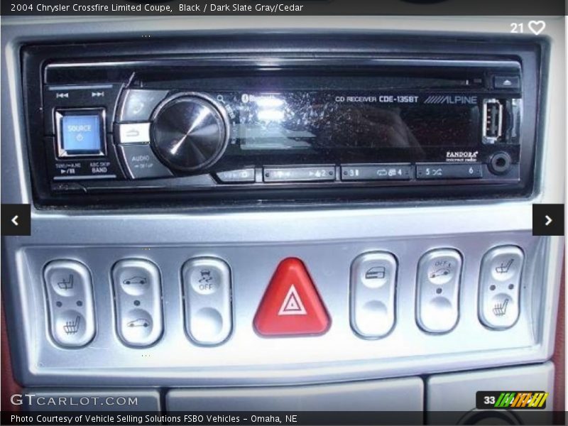 Black / Dark Slate Gray/Cedar 2004 Chrysler Crossfire Limited Coupe