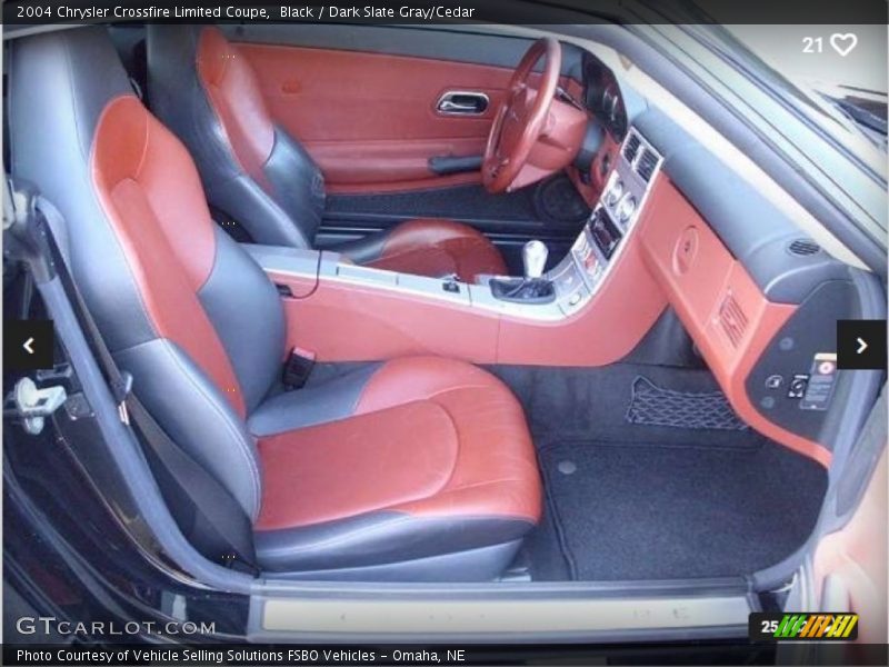 Black / Dark Slate Gray/Cedar 2004 Chrysler Crossfire Limited Coupe
