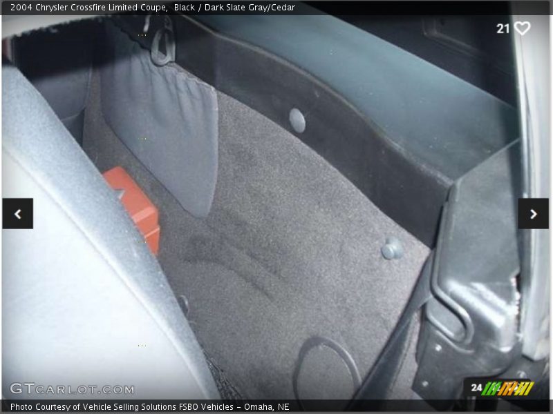 Black / Dark Slate Gray/Cedar 2004 Chrysler Crossfire Limited Coupe
