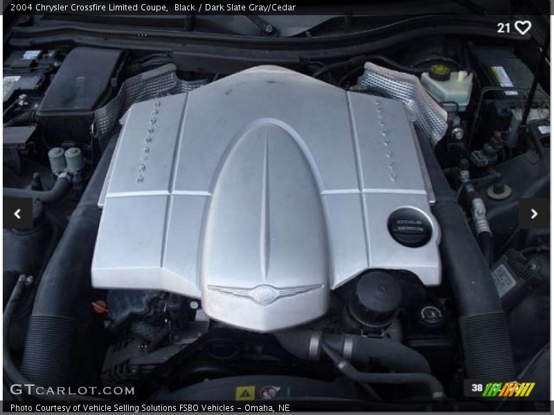 Black / Dark Slate Gray/Cedar 2004 Chrysler Crossfire Limited Coupe