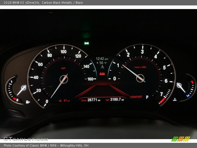  2018 X3 xDrive30i xDrive30i Gauges