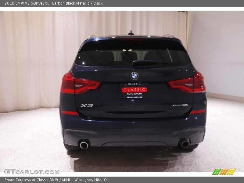 Carbon Black Metallic / Black 2018 BMW X3 xDrive30i
