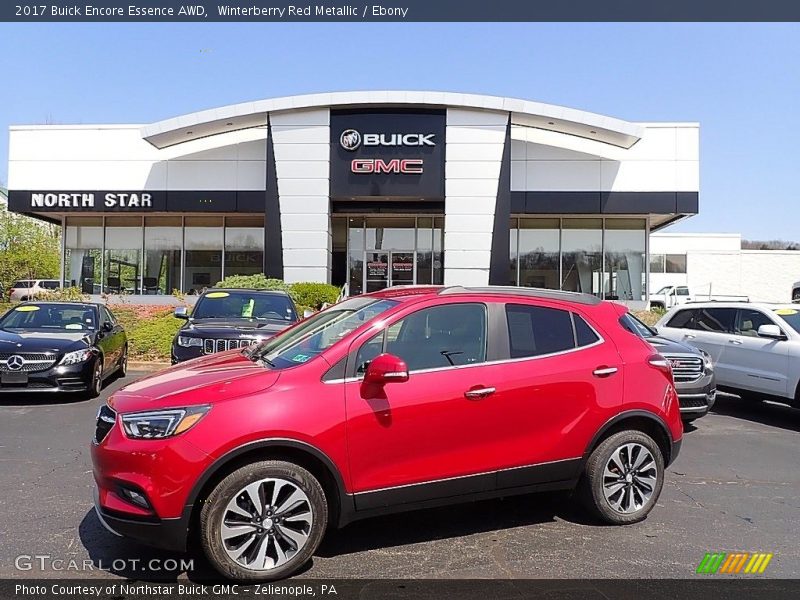 Winterberry Red Metallic / Ebony 2017 Buick Encore Essence AWD