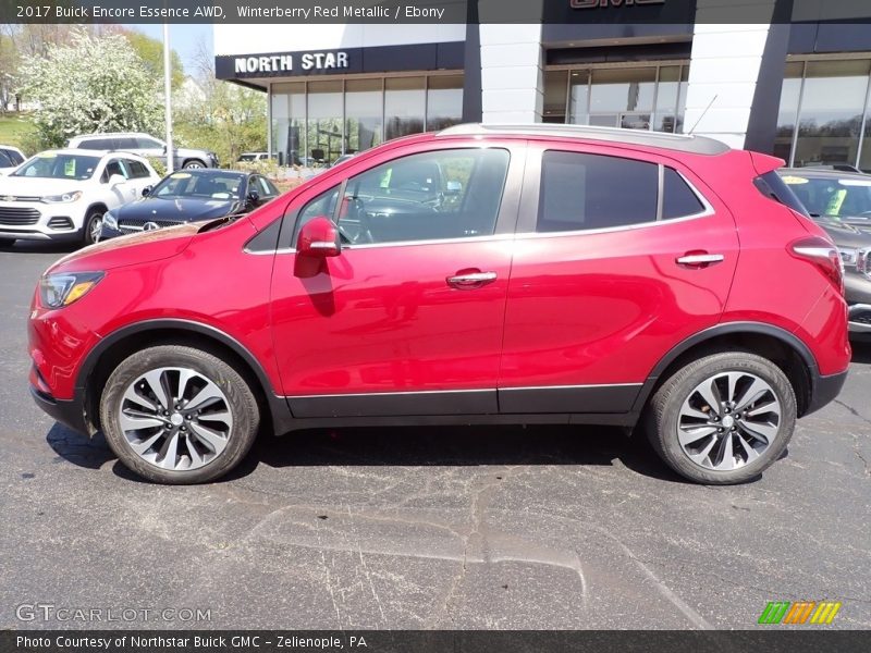 Winterberry Red Metallic / Ebony 2017 Buick Encore Essence AWD