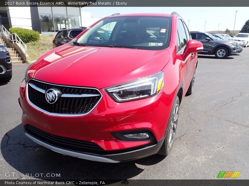 Winterberry Red Metallic / Ebony 2017 Buick Encore Essence AWD