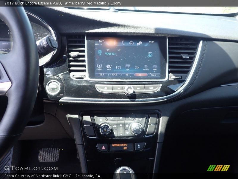 Winterberry Red Metallic / Ebony 2017 Buick Encore Essence AWD