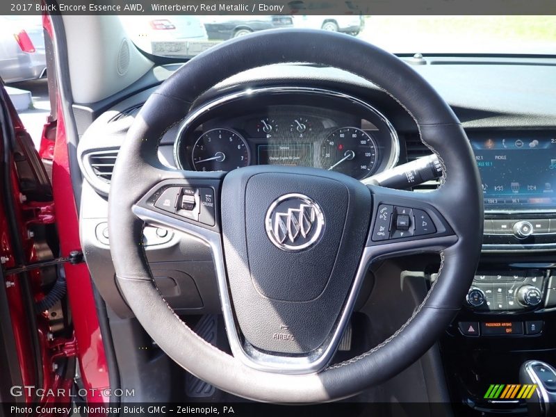 Winterberry Red Metallic / Ebony 2017 Buick Encore Essence AWD