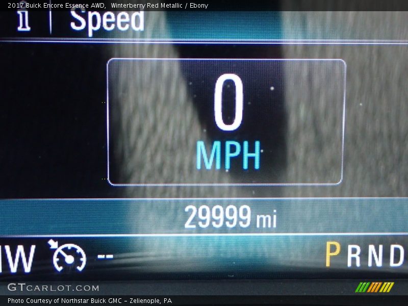 Winterberry Red Metallic / Ebony 2017 Buick Encore Essence AWD