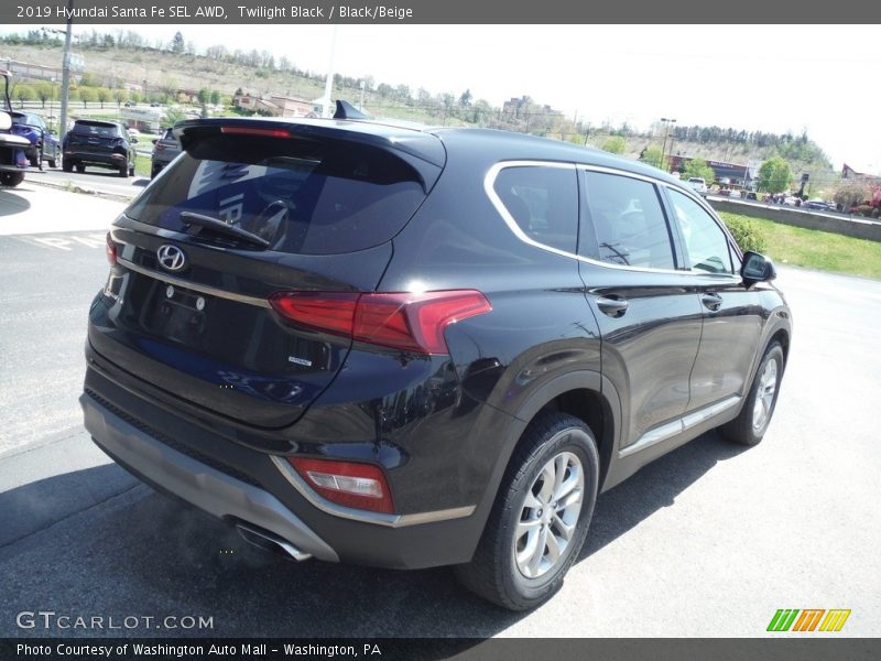 Twilight Black / Black/Beige 2019 Hyundai Santa Fe SEL AWD