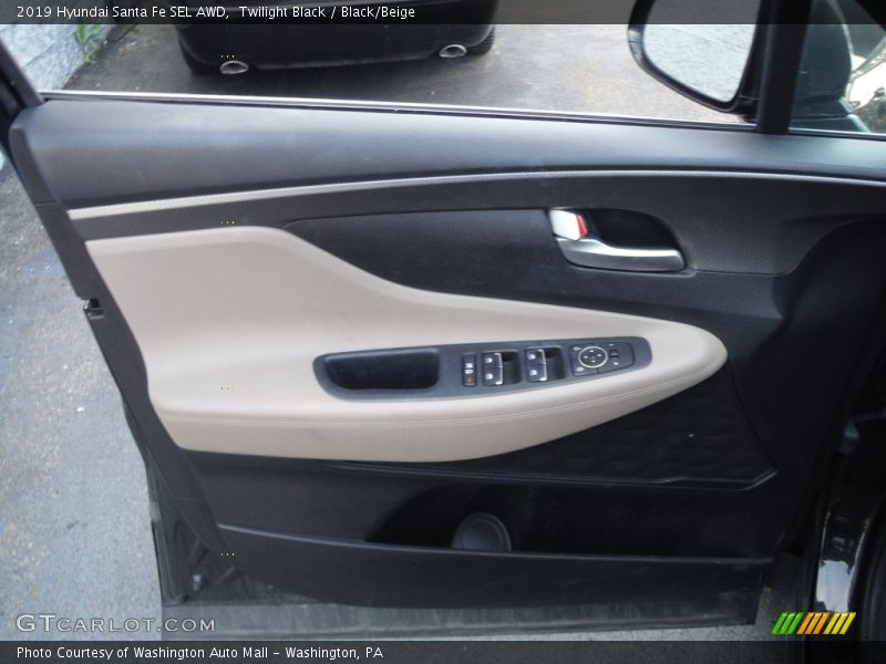 Twilight Black / Black/Beige 2019 Hyundai Santa Fe SEL AWD