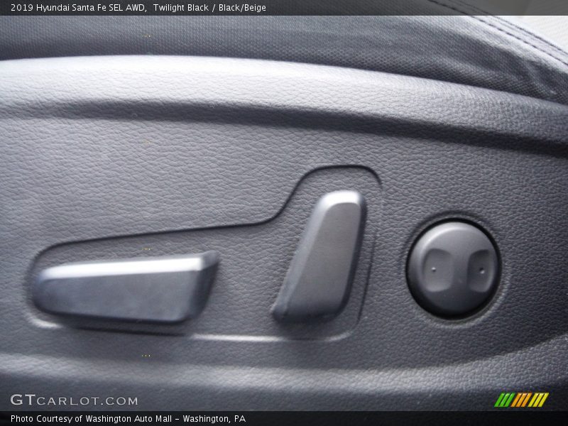 Twilight Black / Black/Beige 2019 Hyundai Santa Fe SEL AWD