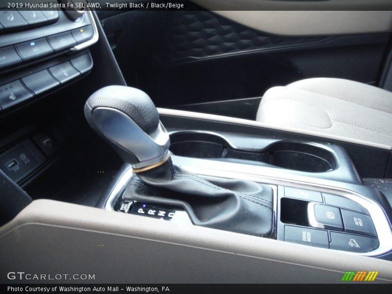Twilight Black / Black/Beige 2019 Hyundai Santa Fe SEL AWD