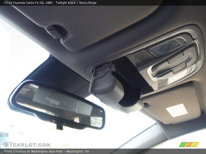 Twilight Black / Black/Beige 2019 Hyundai Santa Fe SEL AWD
