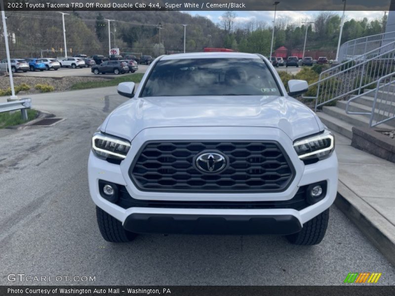 Super White / Cement/Black 2022 Toyota Tacoma TRD Off Road Double Cab 4x4