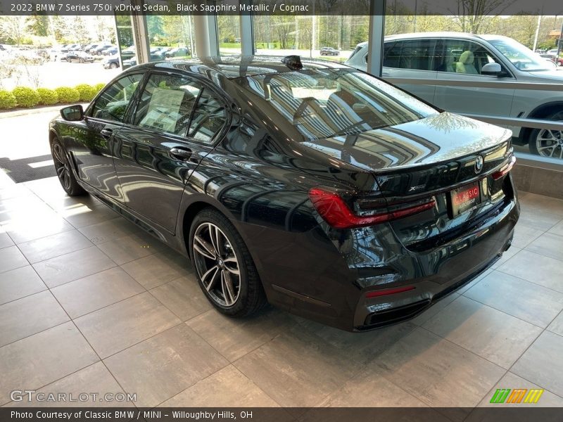 Black Sapphire Metallic / Cognac 2022 BMW 7 Series 750i xDrive Sedan