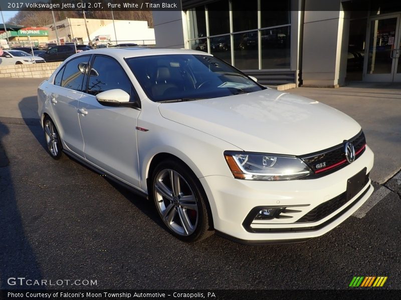 Pure White / Titan Black 2017 Volkswagen Jetta GLI 2.0T